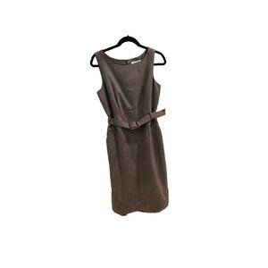 Banana Republic Tweed Wool Belted Dress Size 10